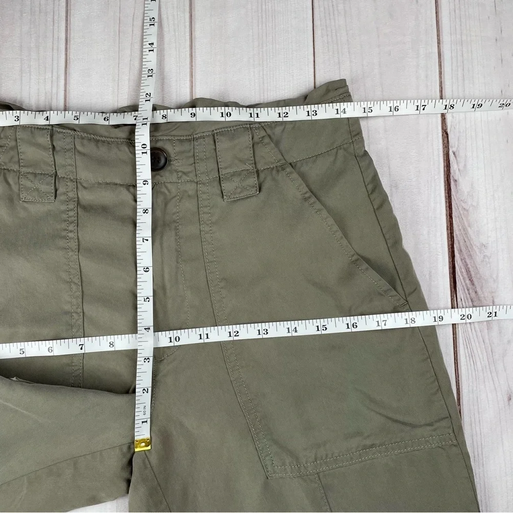 Banana Republic Utility Trouser Pants Women’s 6 Green Lyocell High Waist Baggy